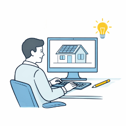 Progettazione impianto fotovoltaico per ottimizzare produzione di energia domestica